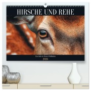 Cover-Bild zum Titel 'HIRSCHE UND REHE - Ein Jahr in freier Wildbahn (hochwertiger Premium Wandkalender 2026 DIN A2 quer), Kunstdruck in Hochglanz' von 'Mb Fotografie'