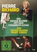 Cover-Bild zum Titel 'Der grosse Blonde mit dem schwarzen Schuh & Der grosse Blonde kehrt zurück' von 'Yves Robert, Francis Veber, Vladimir Cosma'
