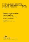 Cover-Bild zum Titel 'Gesprochene Sprache - transdisziplinär' von ''