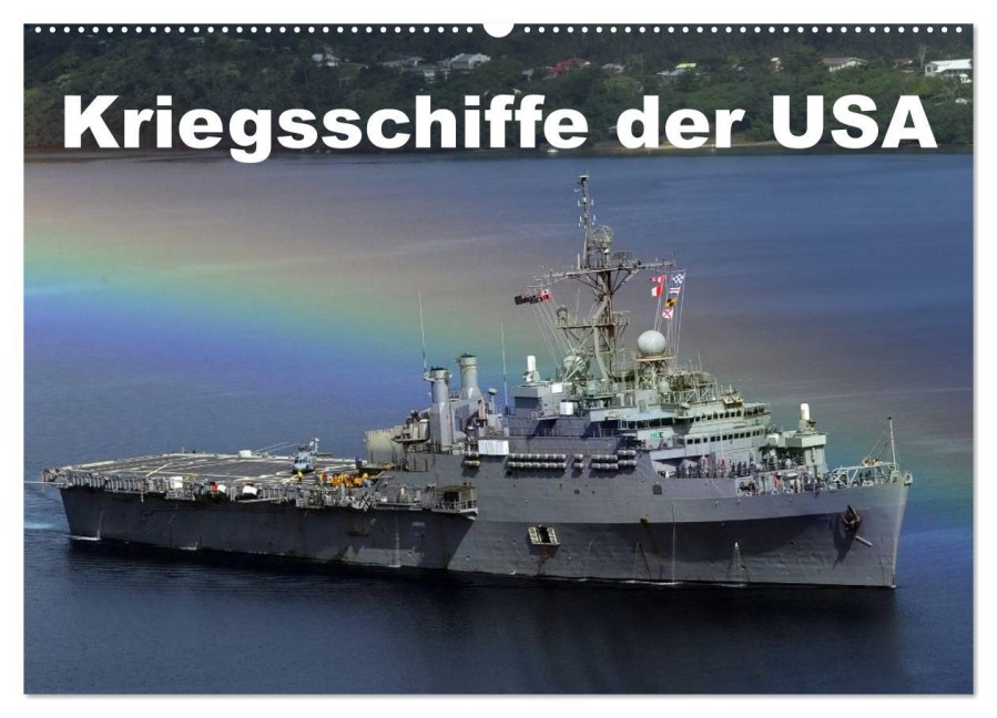 Kriegsschiffe der USA (Wandkalender 2025 DIN A2 quer), CALVENDO Monatskalender - Elisabeth Stanzer