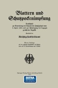 Cover-Bild zum Titel 'Blattern und Schutzpockenimpfung' von 'Na Reichsgesundheitsamt'