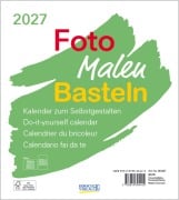 Cover-Bild zum Titel 'Foto-Malen-Basteln Bastelkalender weiß 2027' von ''