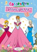Cover-Bild zum Titel 'Coloriamo le principesse' von 'Elisa Giustiniani'