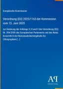 Cover-Bild zum Titel 'Verordnung (EU) 2025/1163 der Kommission vom 13. Juni 2025' von 'Europäische Kommission'