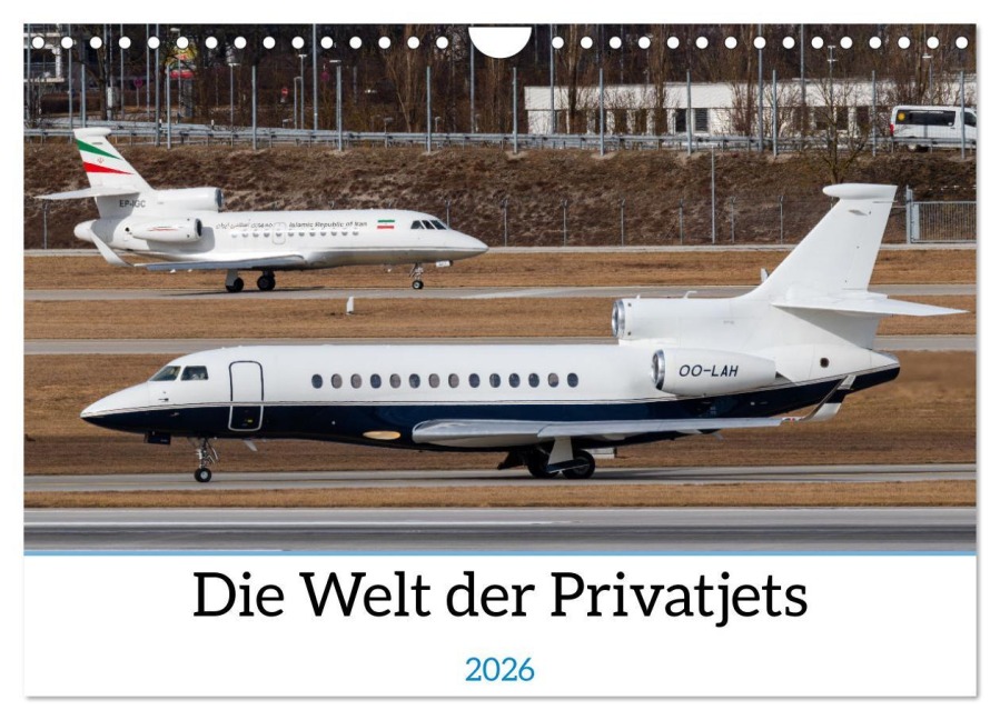 Die Welt der Privatjets (Wandkalender 2026 DIN A4 quer), CALVENDO Monatskalender - Christoph Brunner