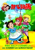 Cover-Bild zum Titel 'Mosaik Anna, Bella & Caramella - Das Schwert der Gerechtigkeit' von 'MOSAIK Team'