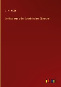 Antibarbarus der Lateinischen Sprache - J. Ph. Krebs