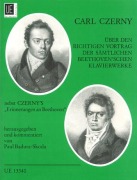 Cover-Bild zum Titel 'Über den richtigen Vortrag der sämtlichen Beethoven'schen Klavierwerke' von 'Carl Czerny'