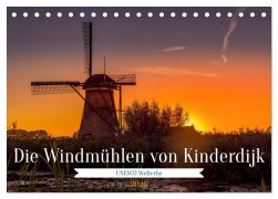 Cover-Bild zum Titel 'Die Windmühlen von Kinderdijk - UNESCO Welterbe (Tischkalender 2026 DIN A5 quer), CALVENDO Monatskalender' von 'Burkhard Pook - pnmedia'