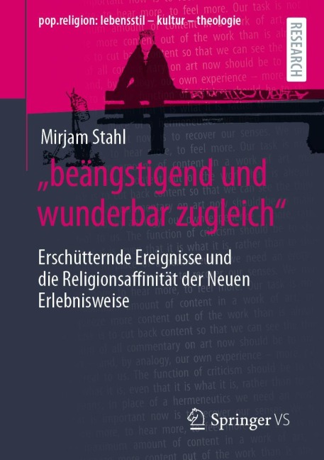 "beängstigend und wunderbar zugleich" - Mirjam Stahl