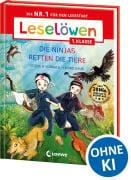 Cover-Bild zum Titel 'Leselöwen 1. Klasse - Die Ninjas retten die Tiere (Großbuchstabenausgabe)' von 'Stütze & Vorbach'