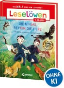 Cover-Bild zum Titel 'Leselöwen 1. Klasse - Die Ninjas retten die Tiere (Großbuchstabenausgabe)' von 'Stütze & Vorbach'
