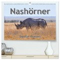 Nashörner - Sanfte Riesen (hochwertiger Premium Wandkalender 2024 DIN A2 quer), Kunstdruck in Hochglanz - Robert Styppa