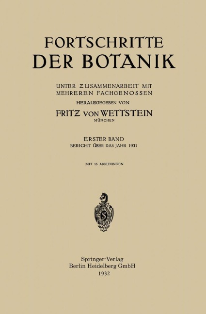 Fortschritte der Botanik - 