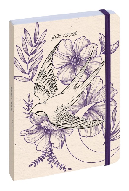 Schülerkalender Work&After Floral 2025/2026 - 