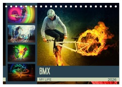 Cover-Bild zum Titel 'BMX My Life (Tischkalender 2026 DIN A5 quer), CALVENDO Monatskalender' von 'Dirk Meutzner'