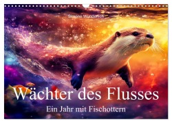 Cover-Bild zum Titel 'Wächter des Flusses - Ein Jahr mit Fischottern (Wandkalender 2026 DIN A3 quer), CALVENDO Monatskalender' von 'Simone Wunderlich'