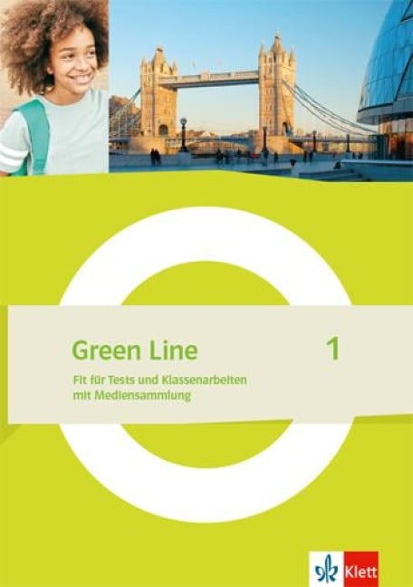 Green Line 1. Fit für Tests und Klassenarbeiten Klasse 5 -  Arbeitsheft mit Lösungen und Mediensammlung - 