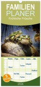Cover-Bild zum Titel 'Familienplaner 2026 - Fröhliche Frösche mit 5 Spalten (Wandkalender, 21 x 45 cm) CALVENDO' von 'Kathrin Gawlik'