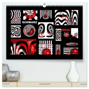 Cover-Bild zum Titel 'SCHWARZ, WEIß, ROT (hochwertiger Premium Wandkalender 2026 DIN A2 quer), Kunstdruck in Hochglanz' von 'Claudia Burlager'