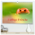 Farbige Frösche (hochwertiger Premium Wandkalender 2024 DIN A2 quer), Kunstdruck in Hochglanz - Edwin Giesbers