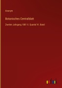 Cover-Bild zum Titel 'Botanisches Centralblatt' von 'Anonym'