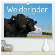 Cover-Bild zum Titel 'Weiderinder im Frankenwald (hochwertiger Premium Wandkalender 2026 DIN A2 quer), Kunstdruck in Hochglanz' von 'Cordula Kelle-Dingel'