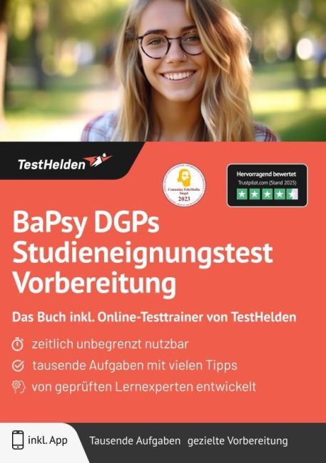 BaPsy DGPs Studieneignungstest Vorbereitung: Das Buch inkl. Online-Testtrainer von TestHelden - Tom Wenk