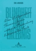 Cover-Bild zum Titel 'Blindheit und Erlebnis' von 'Erik Moonen'