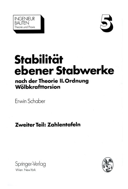 Stabilität ebener Stabwerke - Erwin Schaber