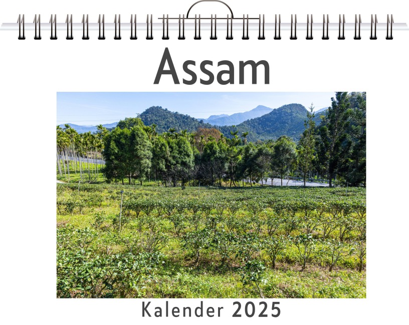 Assam - (Wandkalender 2025, Kalender DIN A4 quer, Monatskalender im Querformat mit Kalendarium, das perfekte Geschenk) - Paul Herrmann