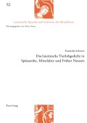 Cover-Bild zum Titel 'Das lateinische Tierlobgedicht in Spätantike, Mittelalter und Früher Neuzeit' von 'Franziska Schnoor'