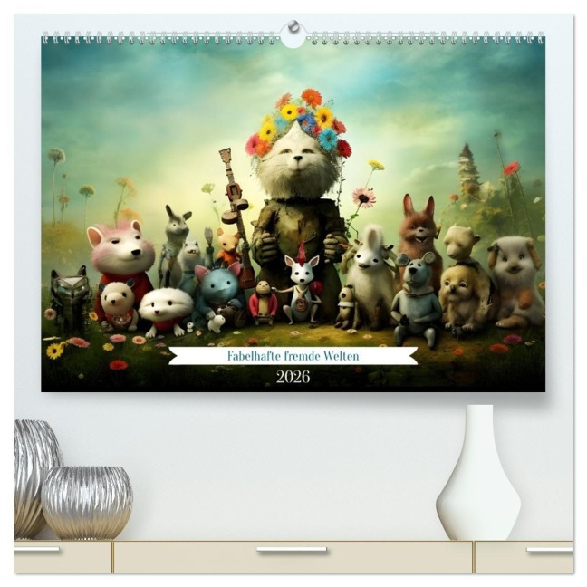Fabelhafte fremde Welten (hochwertiger Premium Wandkalender 2026 DIN A2 quer), Kunstdruck in Hochglanz - Heike Hultsch