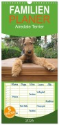 Familienplaner 2026 - Airedale Terrier mit 5 Spalten (Wandkalender, 21 x 45 cm) CALVENDO - Gaby Rottmann