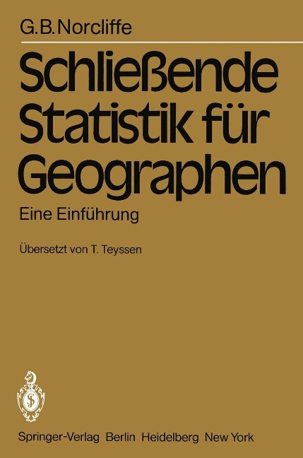 Schließende Statistik für Geographen - G. B. Norcliffe