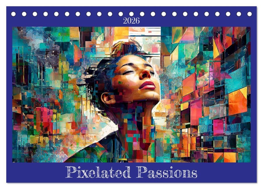 Pixelated Passions (Desk Calendar 2026 DIN A5 landscape), CALVENDO 12 Month DeskCalendar - Werner Braun