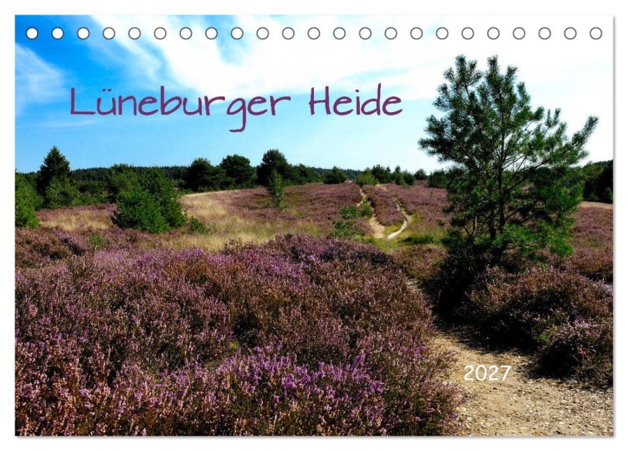 Lüneburger Heide (Tischkalender 2027 DIN A5 quer), CALVENDO Monatskalender - Heinz Pompsch
