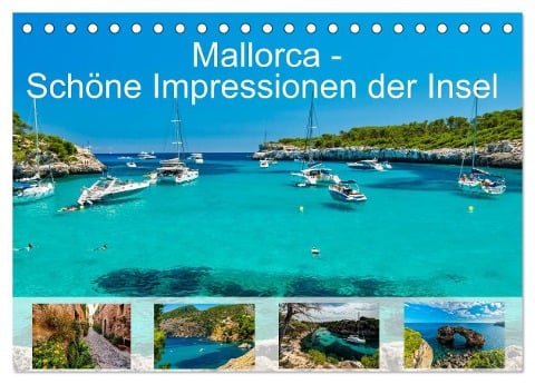 Mallorca - Schöne Impressionen der Insel (Tischkalender 2024 DIN A5 quer), CALVENDO Monatskalender - Jürgen Seibertz