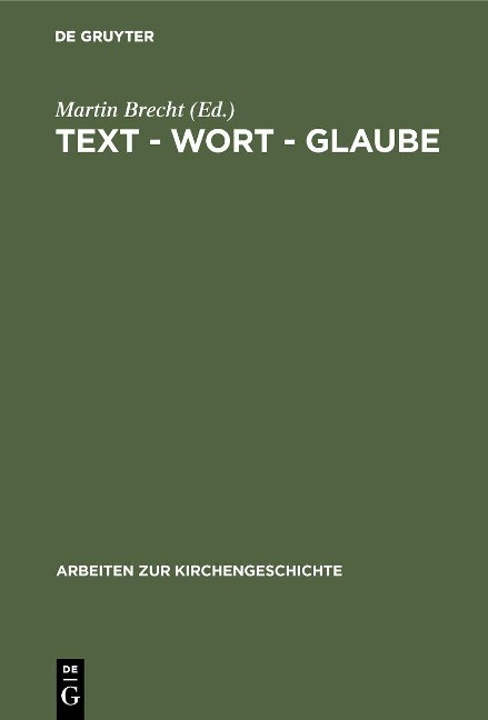 Text - Wort - Glaube - 