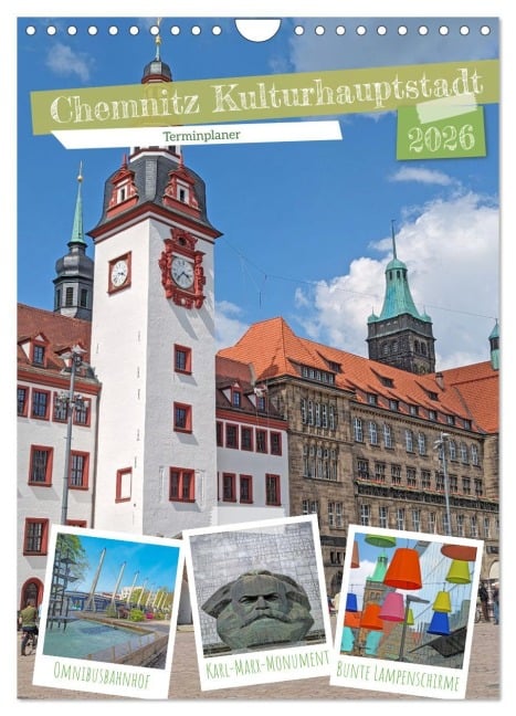 Chemnitz Kulturhauptstadt Terminplaner (Wandkalender 2026 DIN A4 hoch), CALVENDO Monatskalender - Denise Graupner