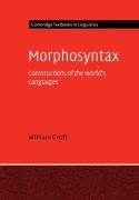 Cover-Bild zum Titel 'Morphosyntax' von 'William Croft'
