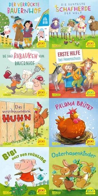 Pixi-8er-Set 287: Frühling auf dem Bauernhof (8x1 Exemplar) - diverse