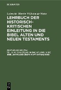Cover-Bild zum Titel 'Die Einleitung in das A.T. und in die Bibelsammlung überhaupt enthaltend' von ''