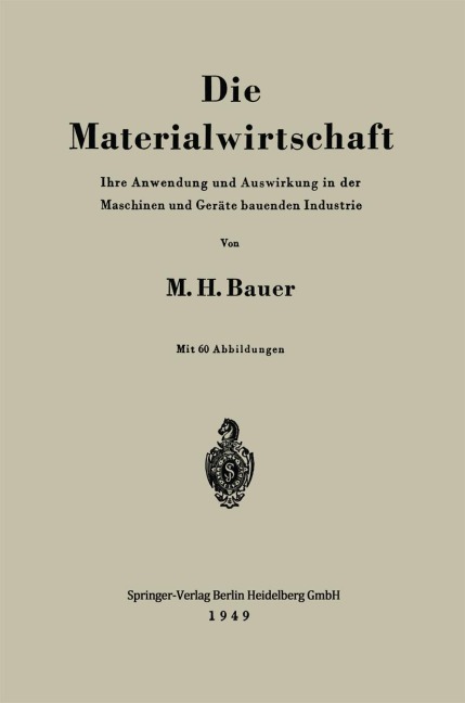 Die Materialwirtschaft - Max H. Bauer