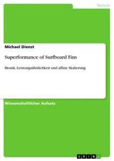 Superformance of Surfboard Fins - Michael Dienst
