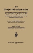 Cover-Bild zum Titel 'Das Sachverständigenwesen' von 'Kurt Perlewitz'