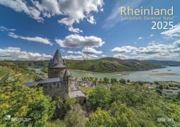 Rheinland 2025 Wandkalender A4 quer Spiralbindung 28 Blatt mit 56 Seiten - 