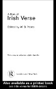 Cover-Bild zum Titel 'A Book of Irish Verse' von 'W. B. Yeats'