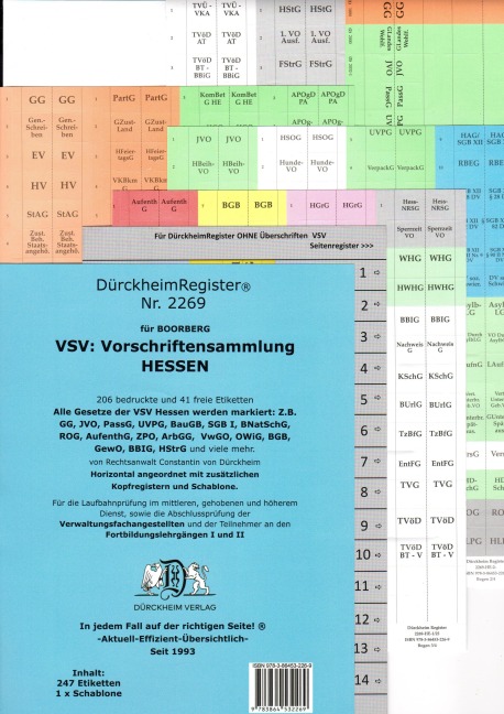 DürckheimRegister® VSV HESSEN (2019), BOORBERG Verlag - 