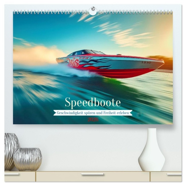 Speedboote (hochwertiger Premium Wandkalender 2026 DIN A2 quer), Kunstdruck in Hochglanz - Torsten Irmer